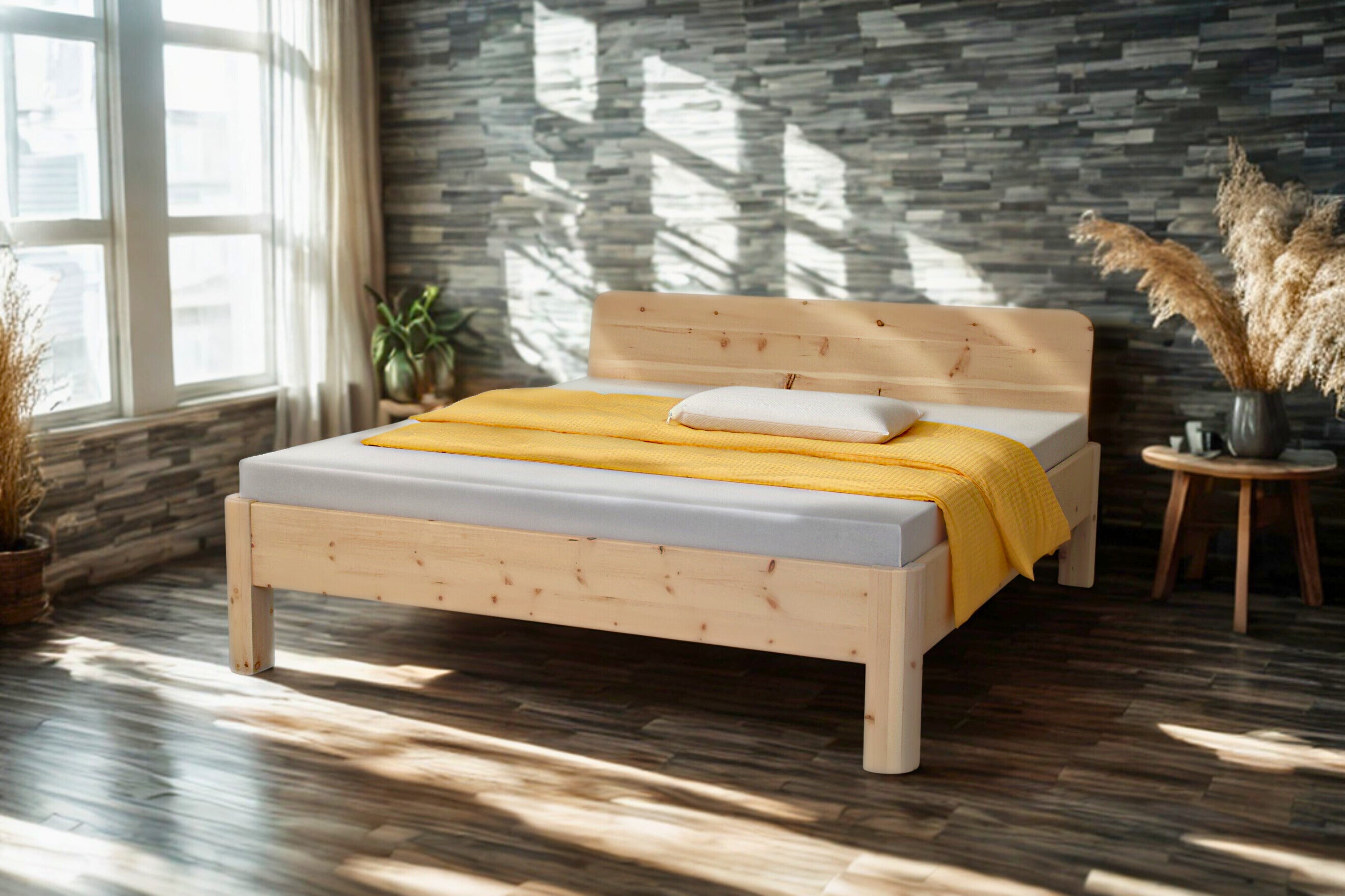 Massivholzbett Andermatt aus Zirbe cpb_product SWISSpur