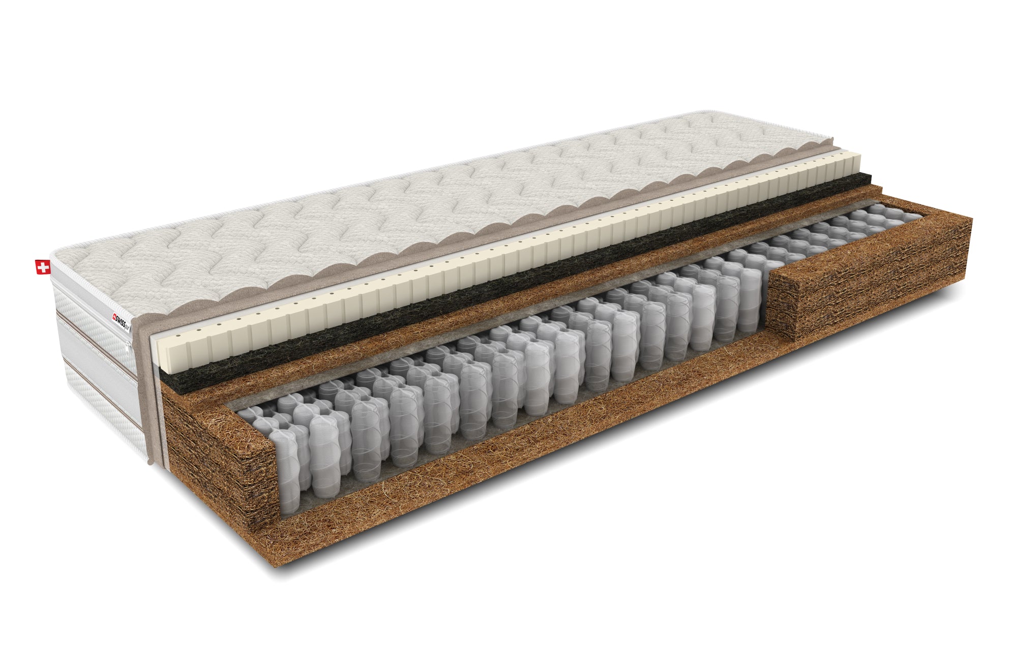 Varia Nature 27 7-Zonen Natur-Taschenfederkernmatratze SWISSpur