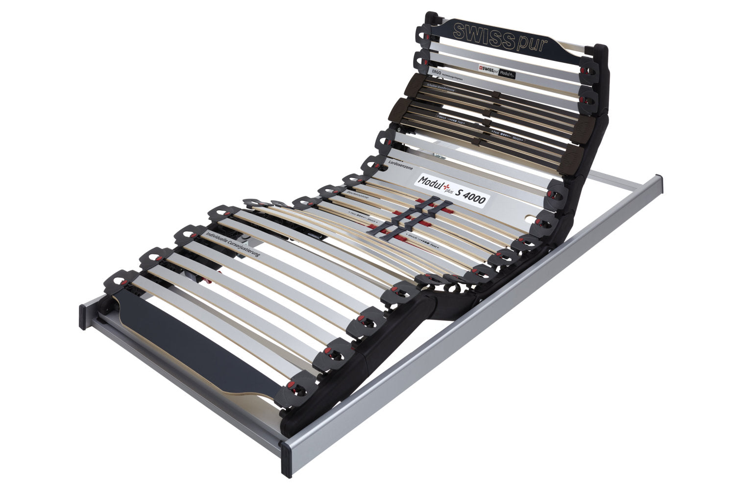 Lattenrost Modul+ S 4000 4-motorig mit Funkfernbedienung SWISSpur